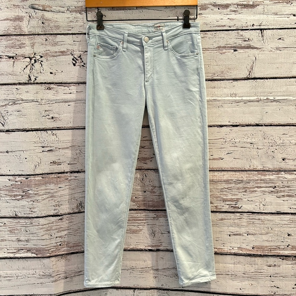 AG Prima Crop, Super Soft, Baby Blue, Size 27